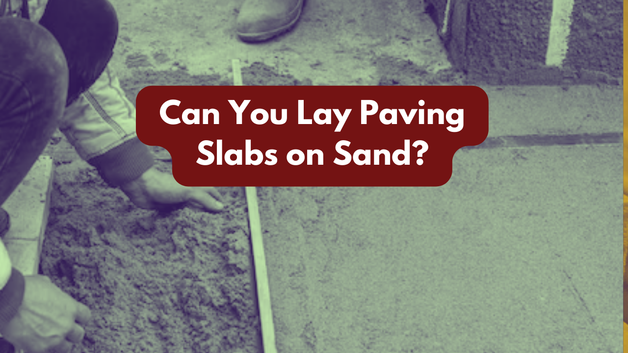 Laying paving online slabs on sand